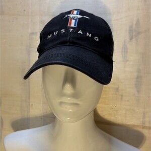 Ford Logo Black Faded Mustang Men Hat Cap Vintage embroidery Logo And Horse
